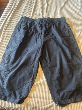 Lane Bryant Black Elastic Waist Shorts